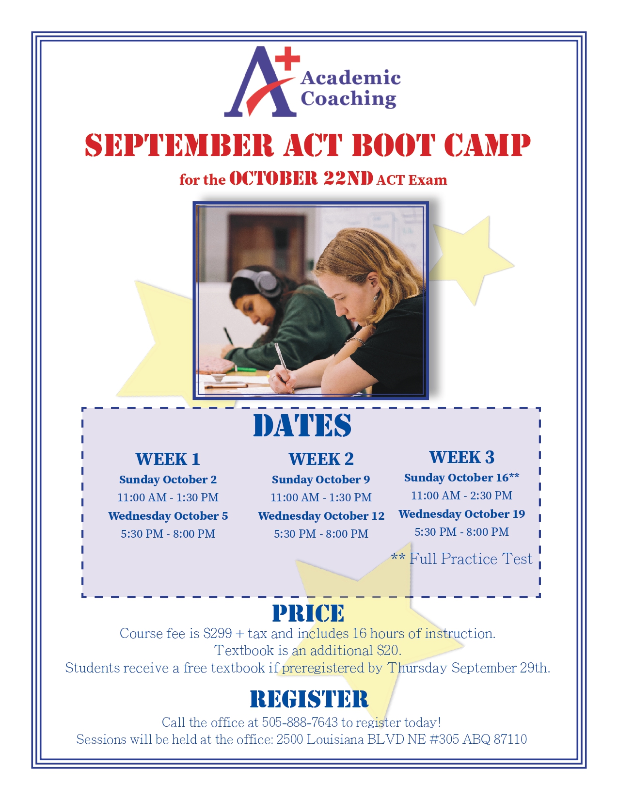 Boot Camps A+ Academic Coaching